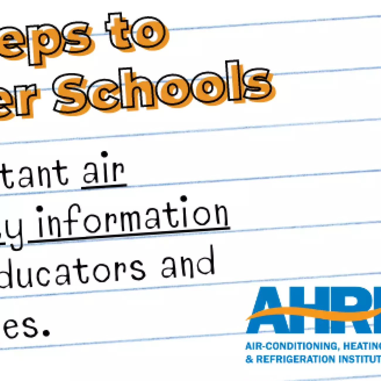 5 STEPS TO SAFER SCHOOLS AHRI